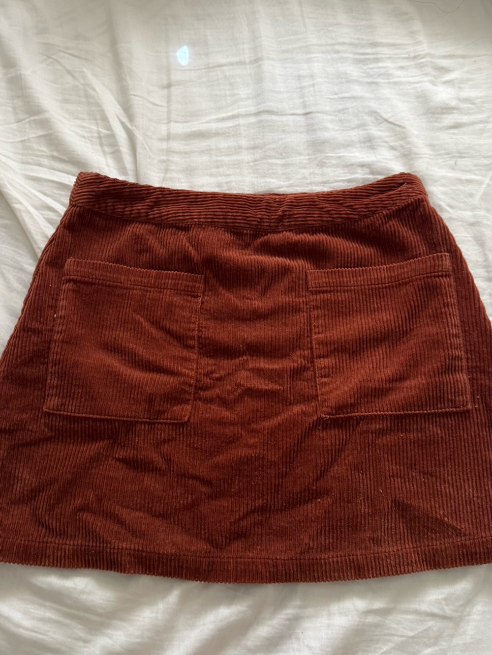 Forever 21 Rust Corduroy Mini Skirt